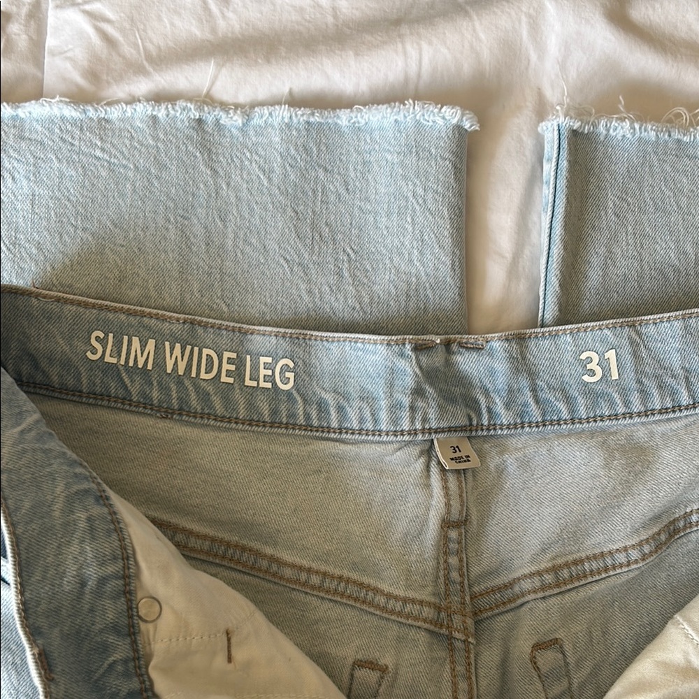 J. Crew Blue Flare Wide Leg Jeans